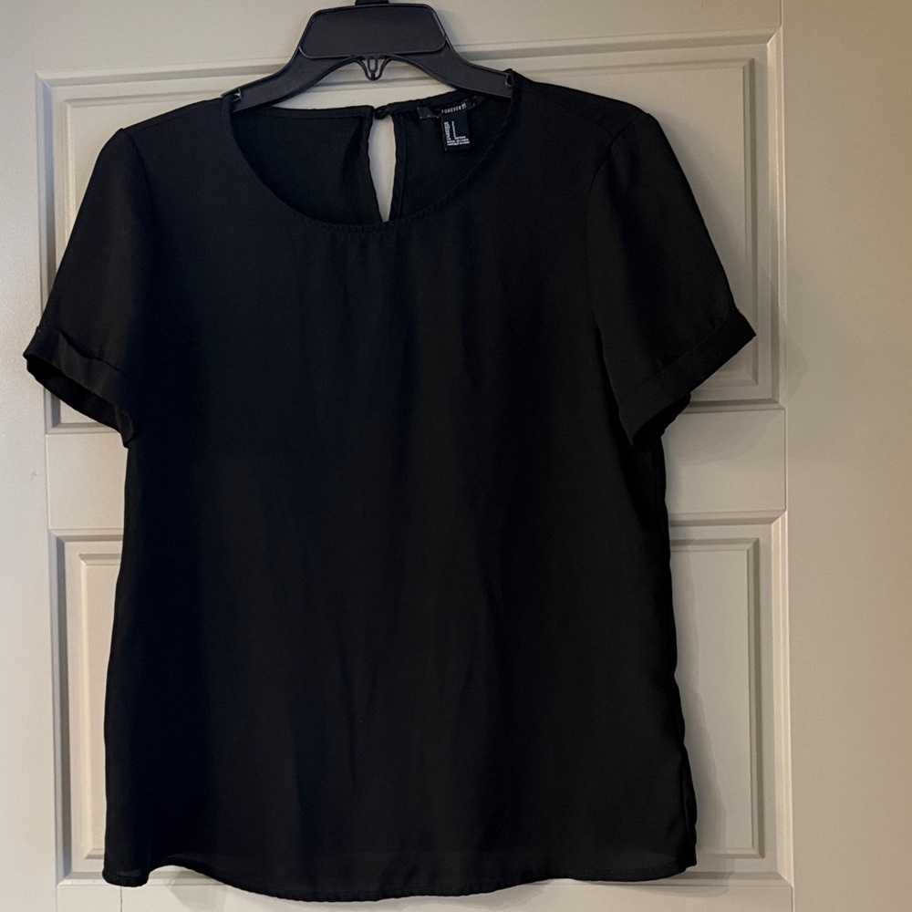Forever 21 Classic Black Blouse